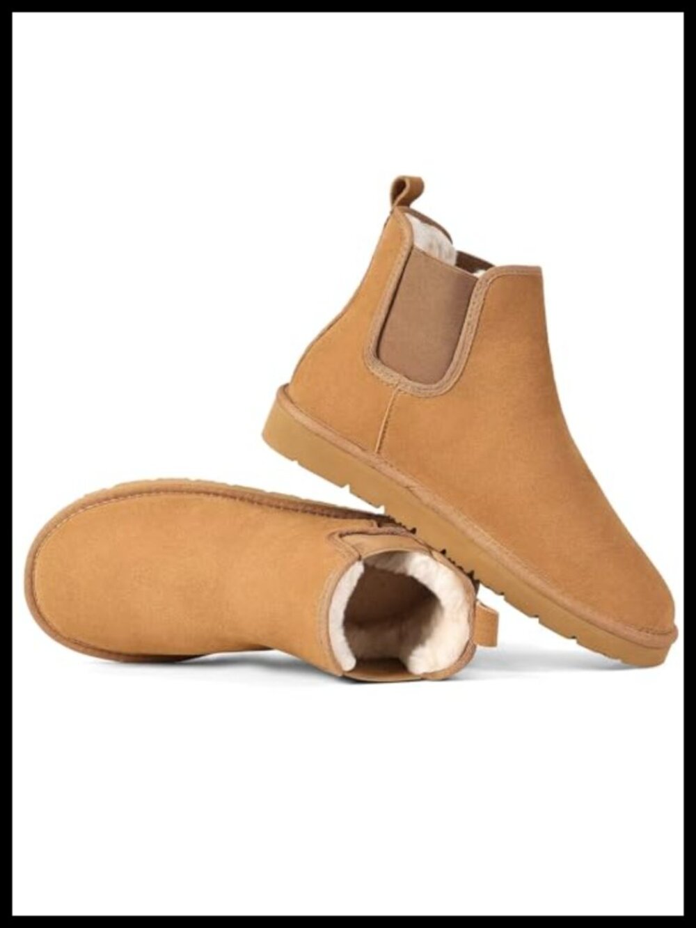 Genuine Suede Chelsea Boots Women Anti-Slip Ankle Winter Short Boots